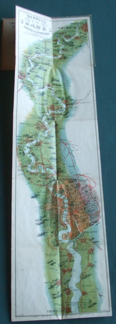 Image for Up and Down the River. Bennet's Map & ABC Guide to the River Thames from Oxford to Gravesend with Useful Notes for Angling