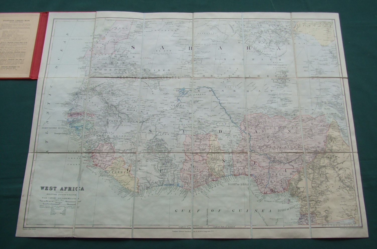 Image for London Atlas Map of West Africa. Showing the British Possessions