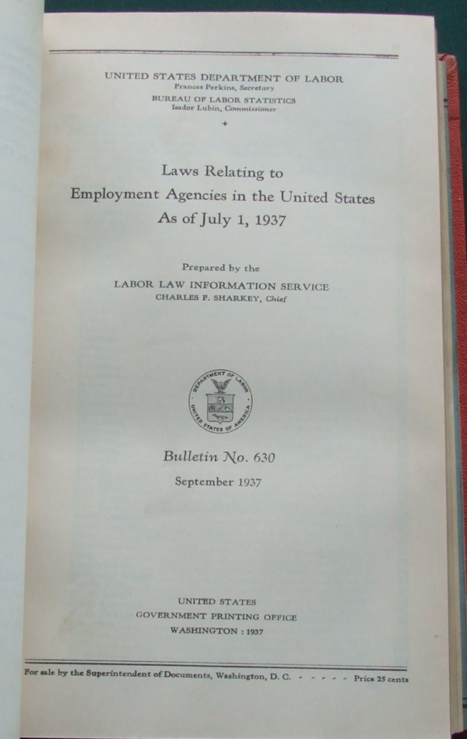 Image for Bulletin of the United States Bureau of Labor Statistics  [ Bulletins No 628-634 ]