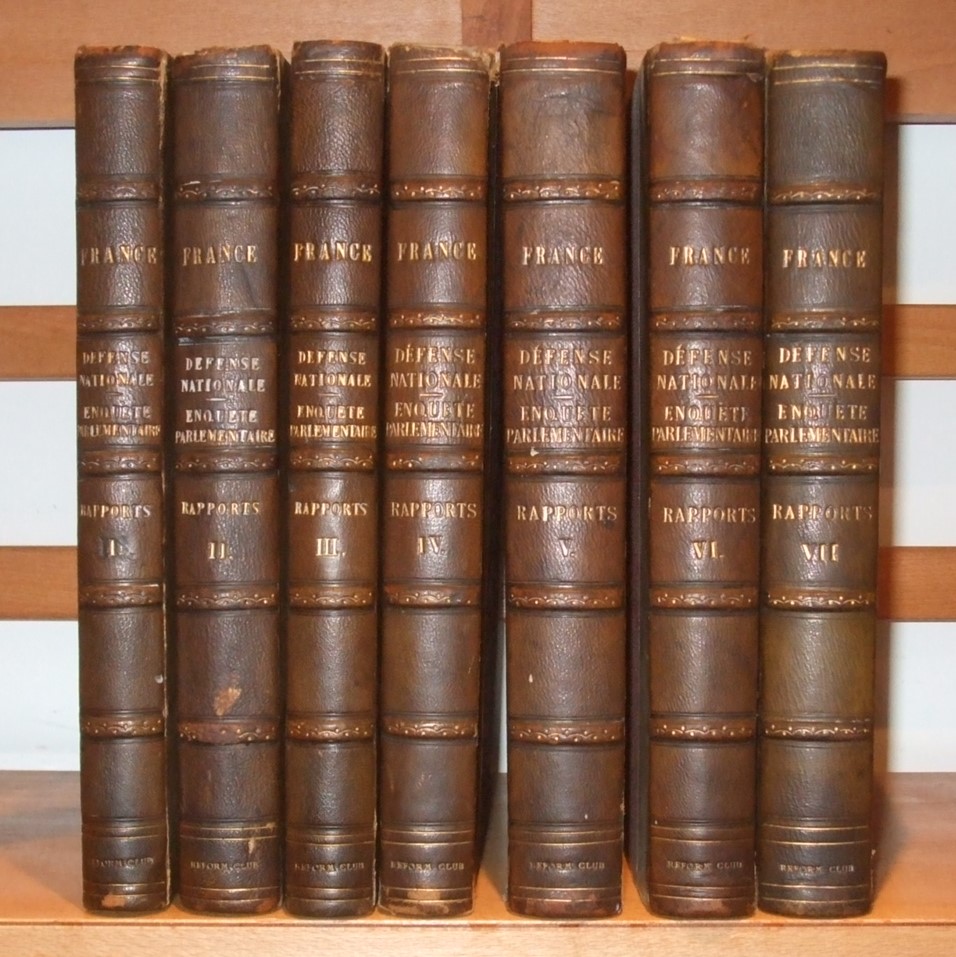 Image for Assemblee Nationale Enquete Parlementaire Sur Les Actes Du Gouvernement De La Defense Nationale Rapports [ 7 Volumes ]
