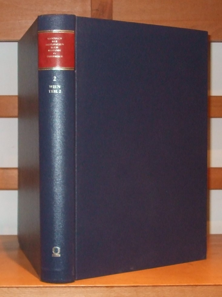 Image for Handbuch der historischen Buchbestände. Wien. [Teil 2],