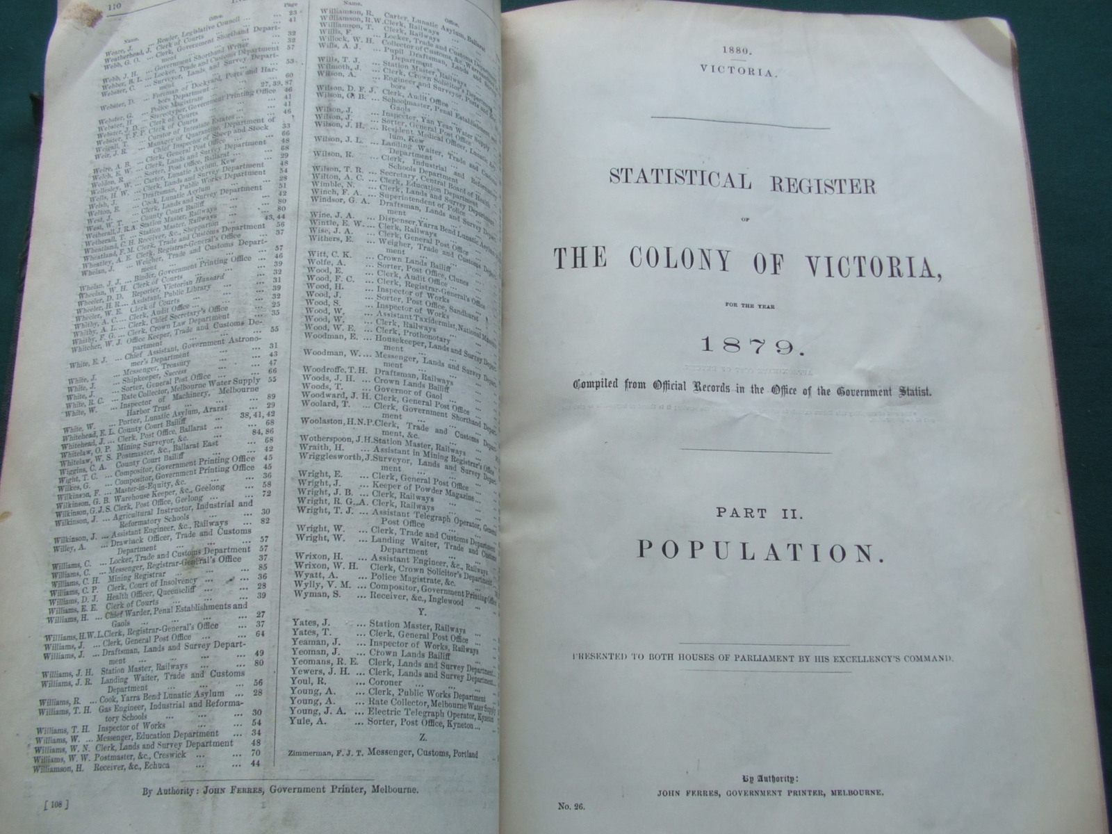 Image for Australasian Statistics for the Year 1879, Compiled from Official Returns; with a Report By the Government Statist of Victoria [ 1879-1880 2 Years ]