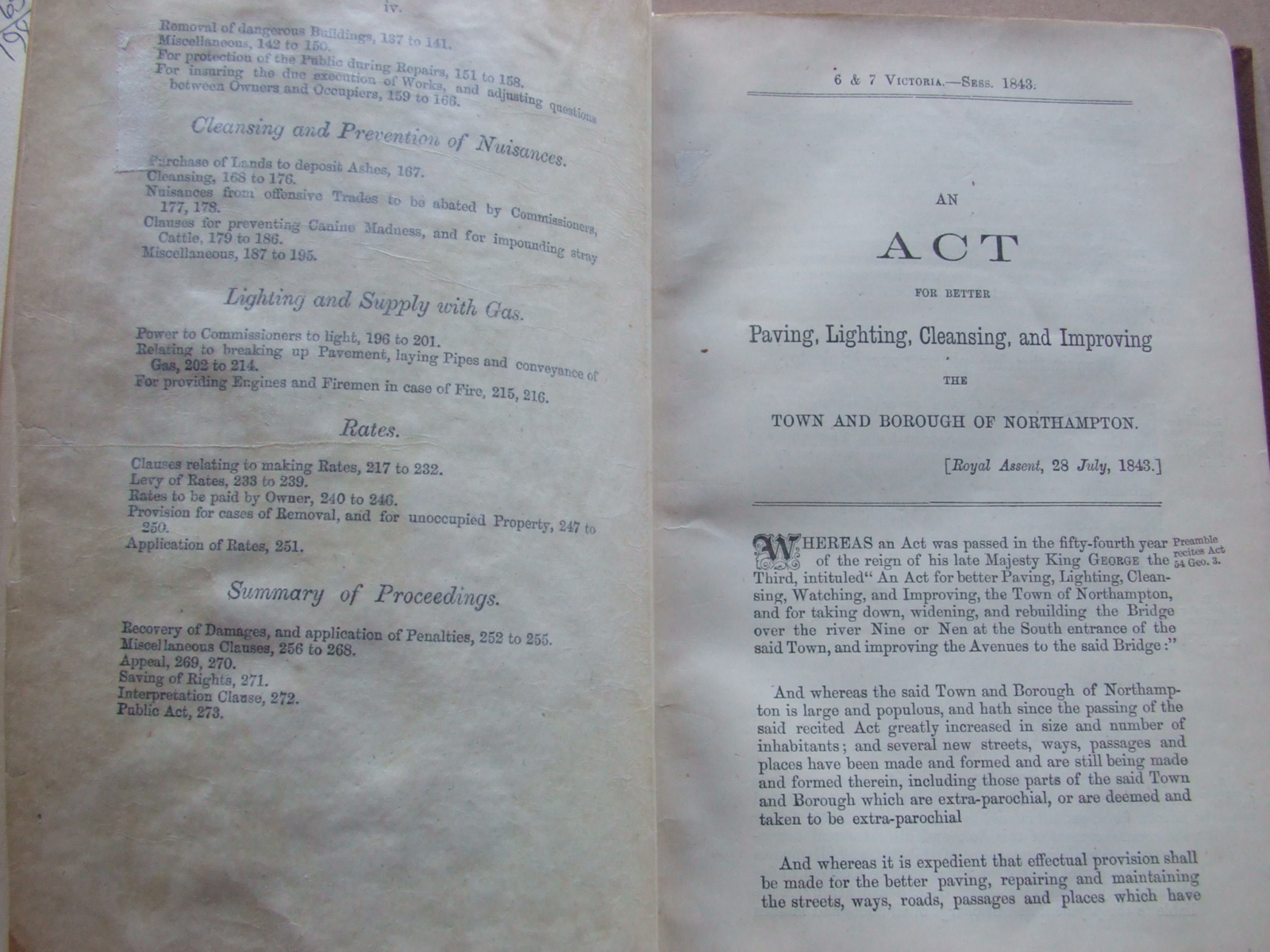 Image for An Act for Better Paving, Lighting, Cleansing, and Improving the Town and Borough of Northampton [ Bound with Amending the Northampton Improvement Act ]