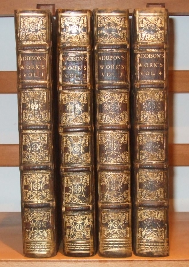 Image for The Works of the Late Right Honourable Joseph Addison [ Complete in 4 Volumes. Nice Bindings ]