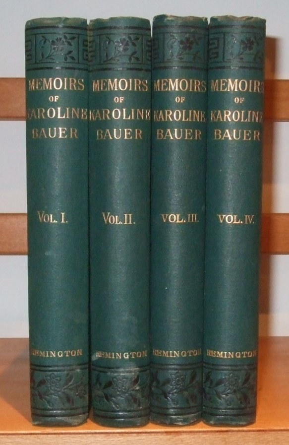 Image for Memoirs of Karoline Bauer [ Complete in 4 Volumes ]