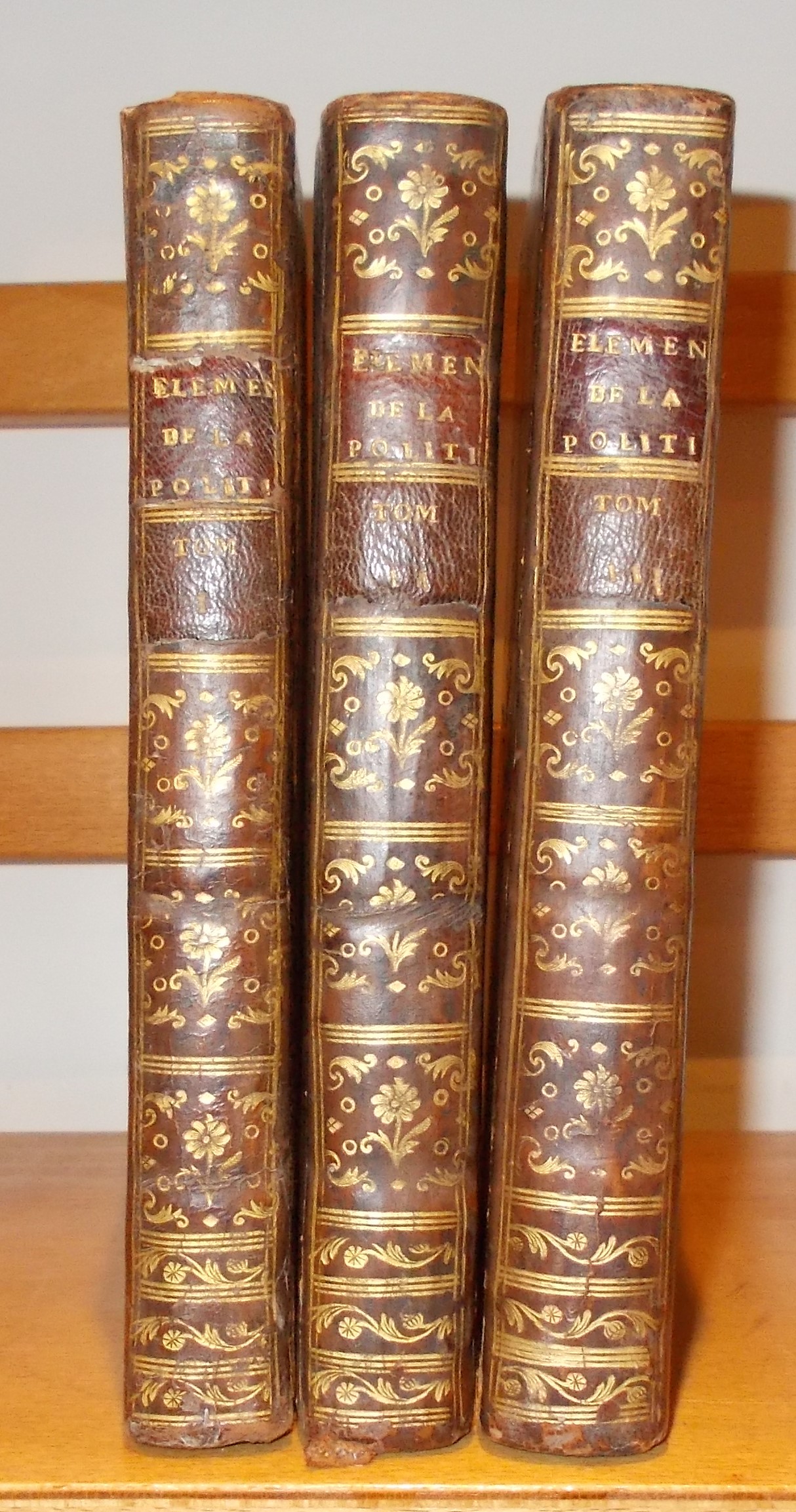 Image for Eléments de la Politique, ou recherche des vrais principes de l'économie sociale. [ Volumes 1,2,&3 Only ]