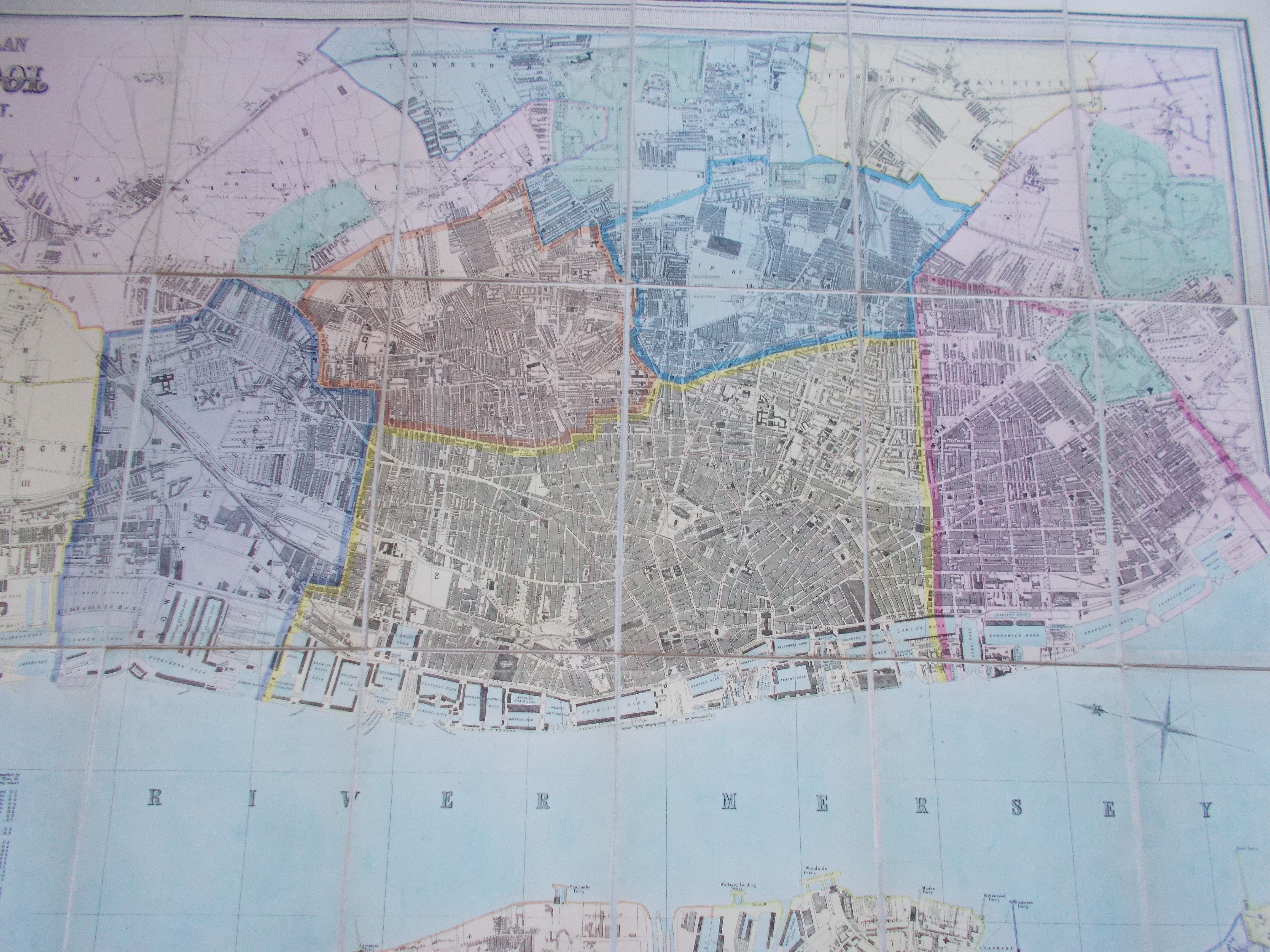 Philips Plan of Liverpool and the Adjoining Cheshire Coast Compiled ...
