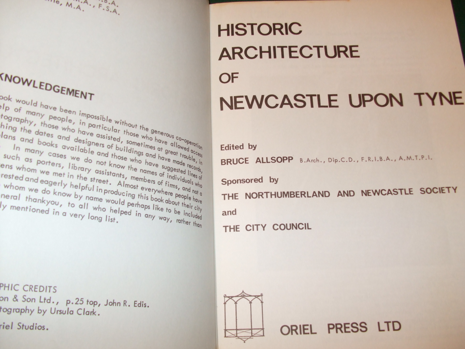 Image for Historic Architecture of Newcastle Upon Tyne