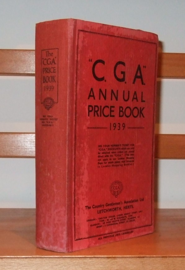 Image for Price Book of the C. G. A. Trading Department. 1939