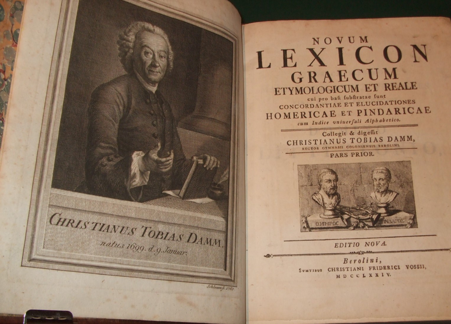 Novum lexicon Graecum etymologicum et reale : cui pro basi substratae sunt concordantiae et elucidationes Homericae et Pindaricae cum indice universali Alphabetico Image for Novum lexicon Graecum etymologicum et reale : cui pro basi substratae sunt concordantiae et elucidationes Homericae et Pindaricae cum indice universali Alphabetico
