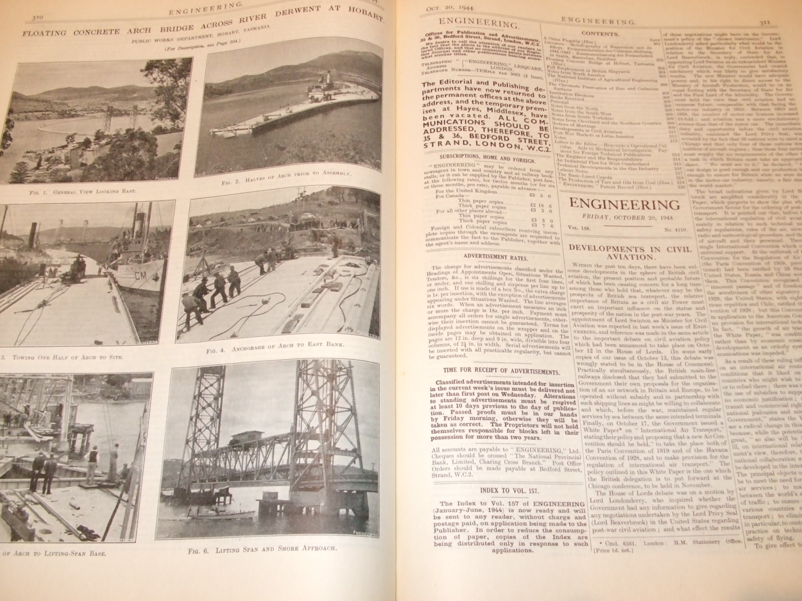 Image for Engineering an Illustrated Weekly Journal  [ 11 Volumes ], [ 1941 to 1946 ]