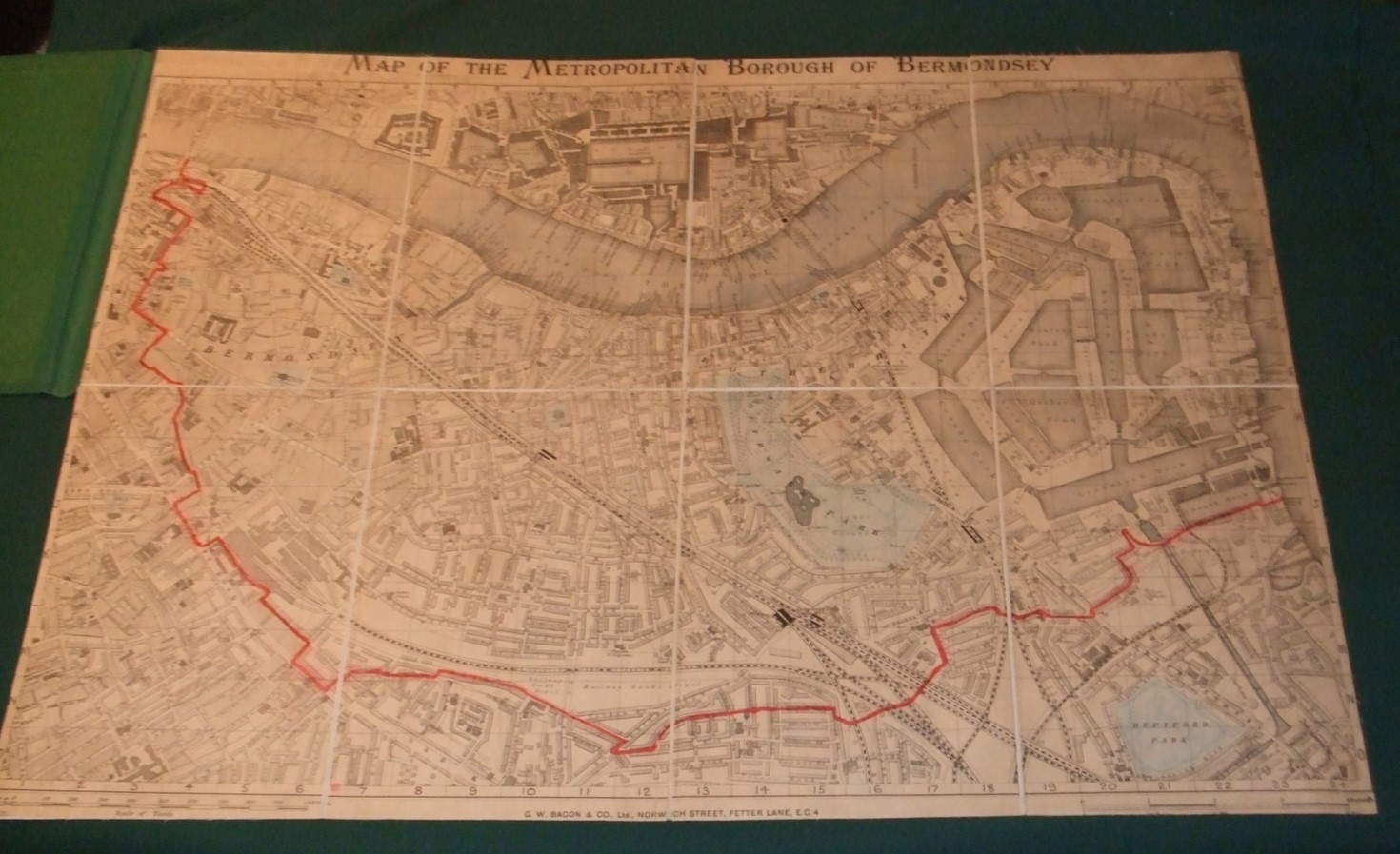 Image for Bermondsey. Map of the Metropolitan Borough of Bermondsey [ 1921 ]