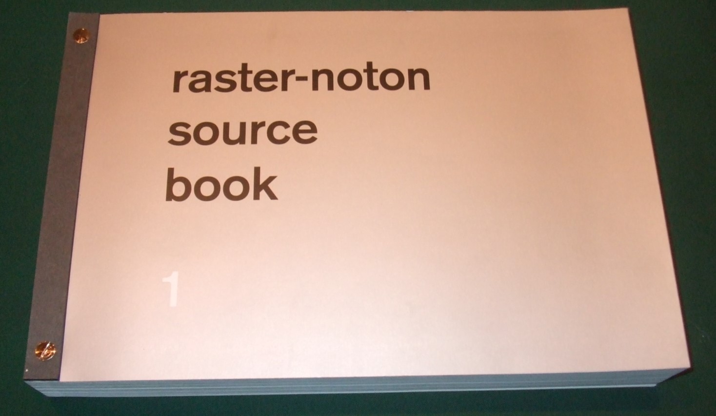 Image for Raster-noton Source Book 1 / Various