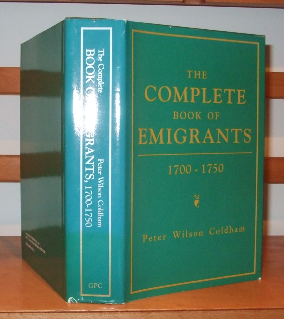 Image for Complete Book of Emigrants, 1700-1750: