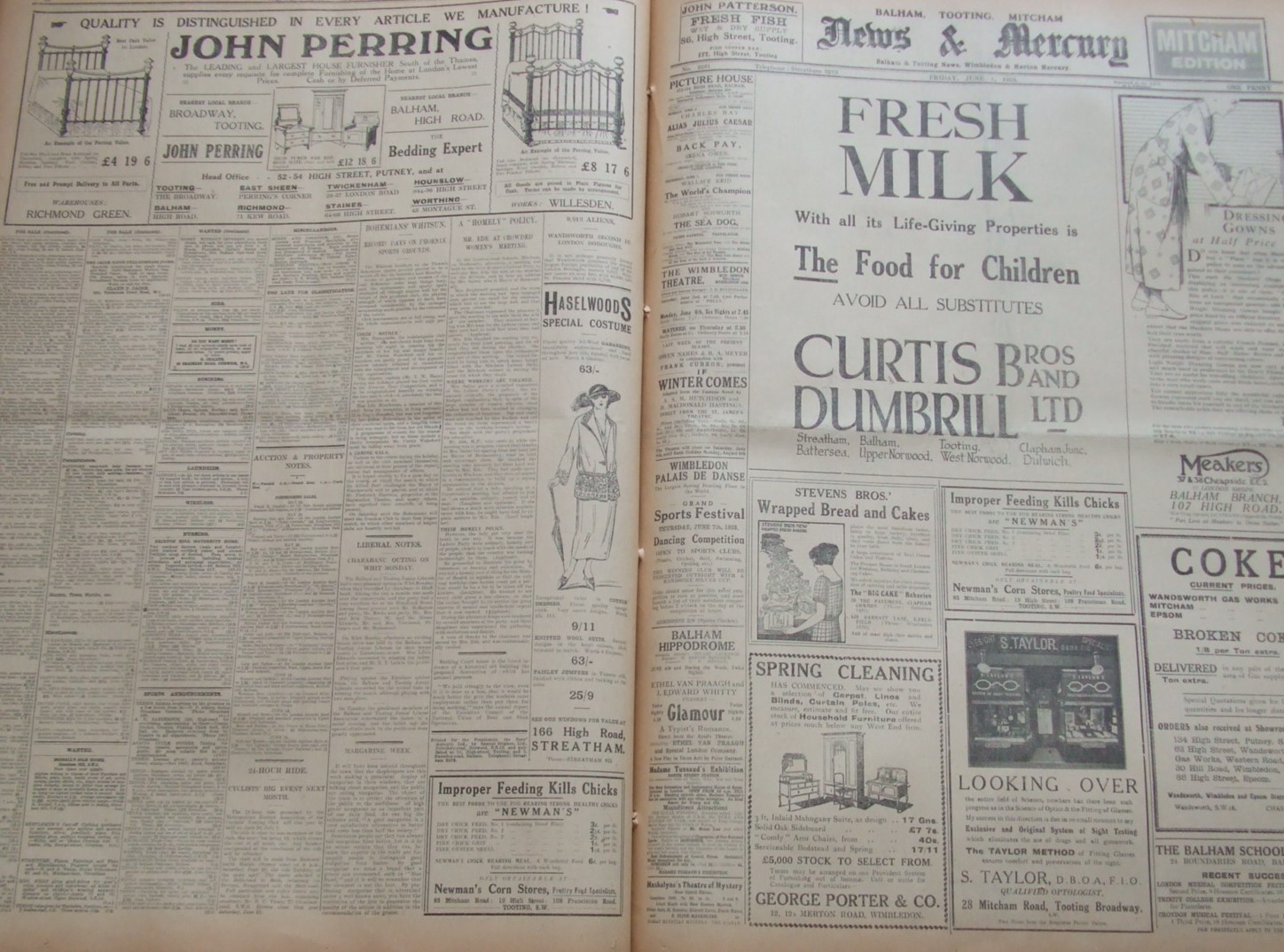 Image for Balham, Tooting, Mitcham News & Mercury [ Full Year 1923 ]